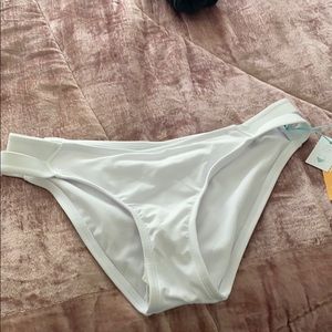 White bikini bottoms! NWT